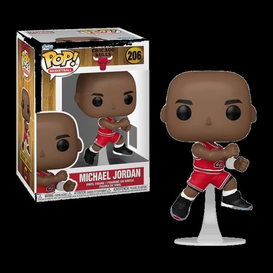 FUNKO POP! BASKETBALL NBA: CHICAGO BULLS - MICHAEL JORDAN ('89) ''THE SHOT'' #206 VINYL FIGURE