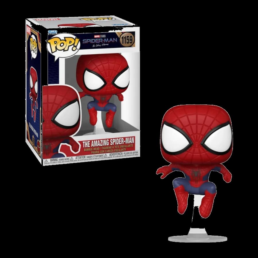 FUNKO POP! MARVEL: SPIDER-MAN NO WAY HOME - THE AMAZING SPIDER MAN (LEAPING) #1159 BOBBLE-HEAD VINYL FIGURE