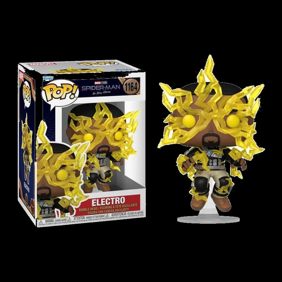 FUNKO POP! MARVEL: SPIDER-MAN NO WAY HOME - ELECTRO #1164 BOBBLE-HEAD VINYL FIGURE
