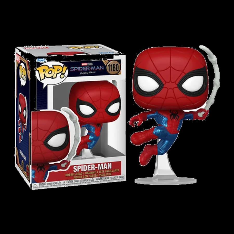 FUNKO POP! MARVEL: SPIDER-MAN NO WAY HOME - SPIDER MAN (FINALE SUIT) #1160 BOBBLE-HEAD VINYL FIGURE