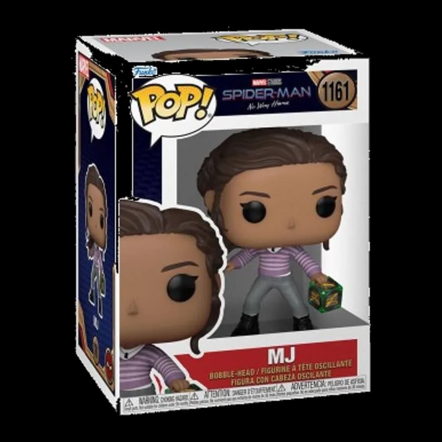 FUNKO POP! MARVEL: SPIDER-MAN NO WAY HOME S3 - MJ (WITH BOX) #1161 BOBBLE-HEAD VINYL FIGURE