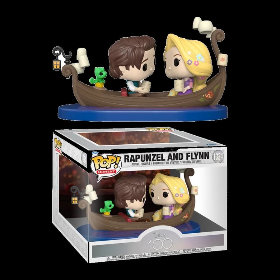 FUNKO POP! MOVIE MOMENT: DISNEY'S 100th - RAPUNZEL AND FLYNN #1324 VINYL FIGURE