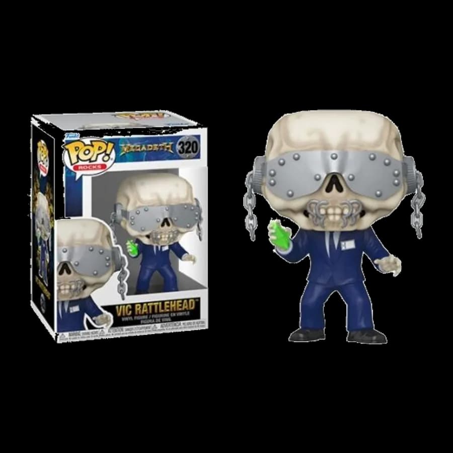 FUNKO POP! ROCKS: MEGADEATH - VIC RATTLEHEAD #320 VINYL FIGURE