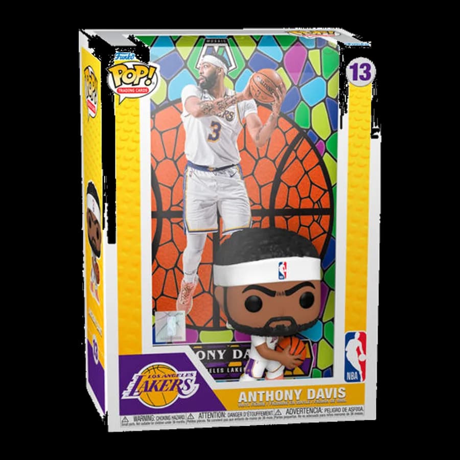 FUNKO POP! TRADING CARDS: LOS ANGELES LAKERS - ANTHONY DAVIS (MOSAIC) #13 VINYL FIGURE