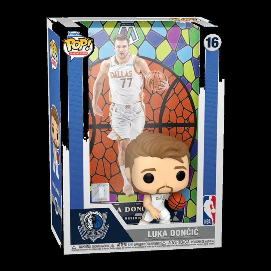 FUNKO POP! TRADING CARDS: MAVERICKS - LUKA DONCIC (MOSAIC) #16 VINYL FIGURE
