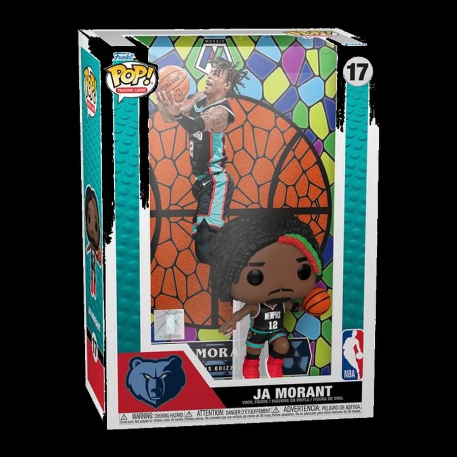 FUNKO POP! TRADING CARDS: MEMPHIS GRIZZLIES - JA MORANT (MOSAIC) #17 VINYL FIGURE