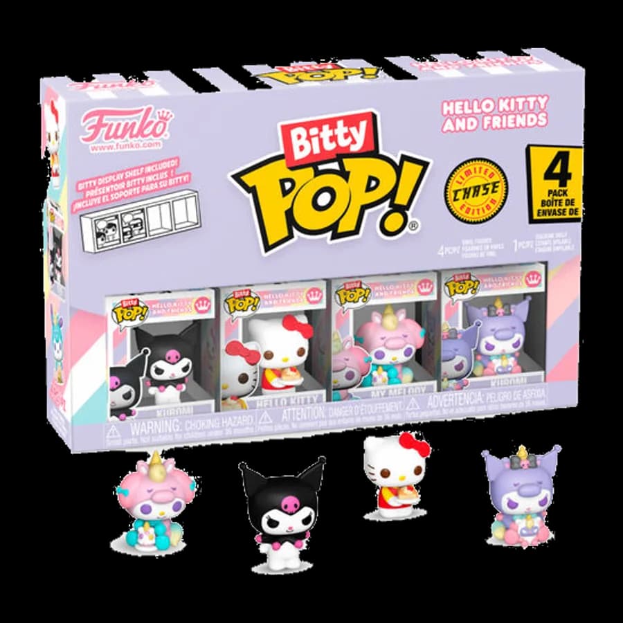 FUNKO BITTY POP! 4-PACK: HELLO KITTY AND FRIENDS VINYL FIGURES (RANDOM)