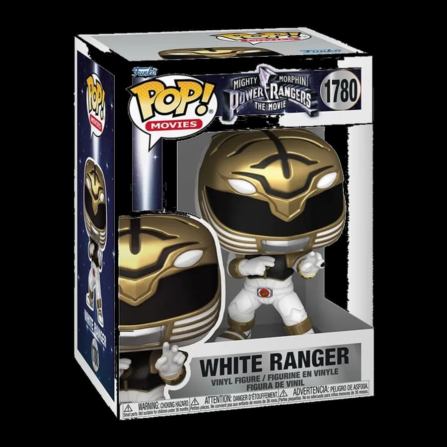 FUNKO POP! MOVIES: MIGHTY MORPHIN POWER RANGERS THE MOVIE - WHITE RANGER #1780 VINYL FIGURE