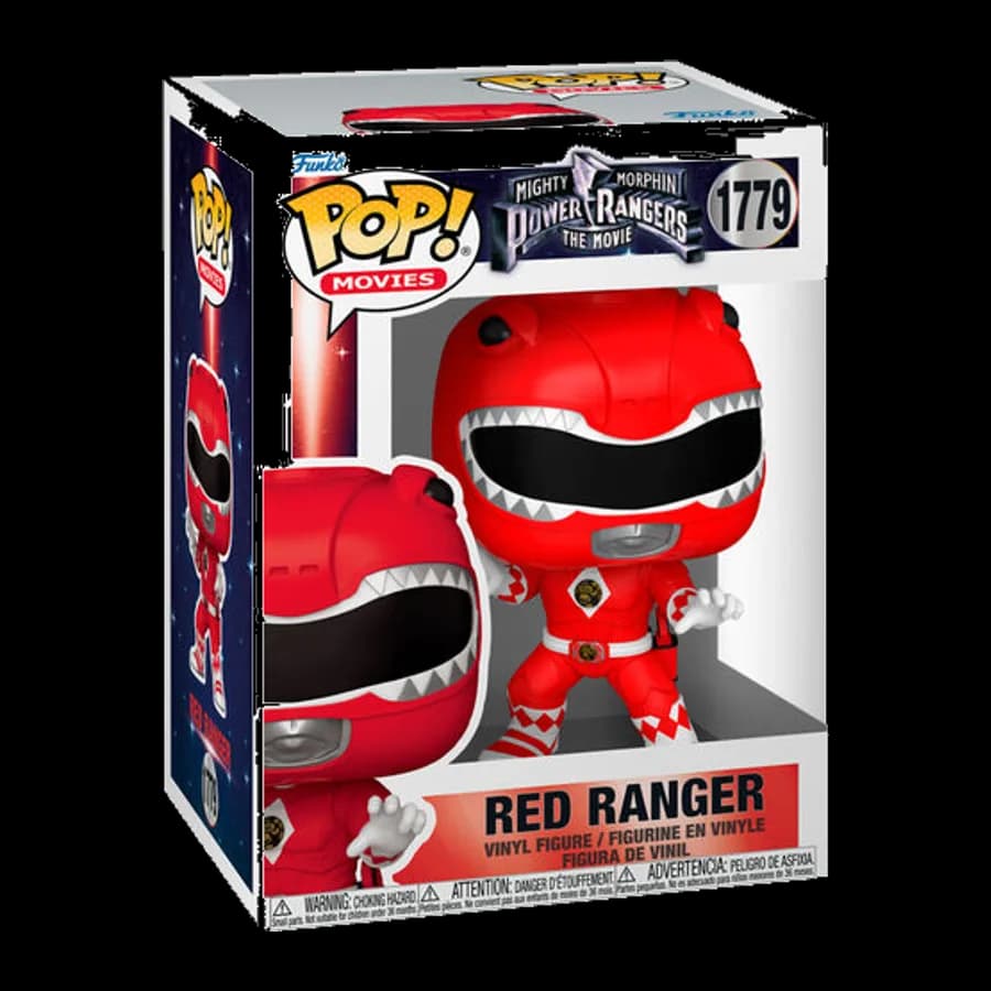 FUNKO POP! MOVIES: MIGHTY MORPHIN POWER RANGERS THE MOVIE - RED RANGER #1779 VINYL FIGURE