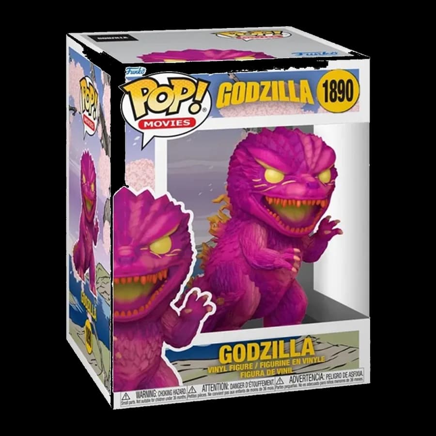 FUNKO POP! PREMIUM MOVIES: GODZILLA - GODZILLA (PINK RETRO-FUTURISM) #1890 VINYL FIGURE