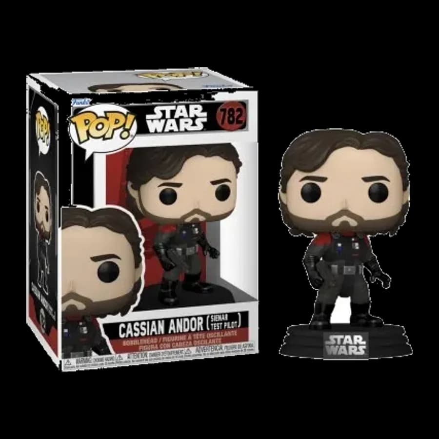 FUNKO POP! STAR WARS: ANDOR - CASSIAN ANDOR (SIENAR TEST PILOT) #782 BOBBLE-HEAD VINYL FIGURE