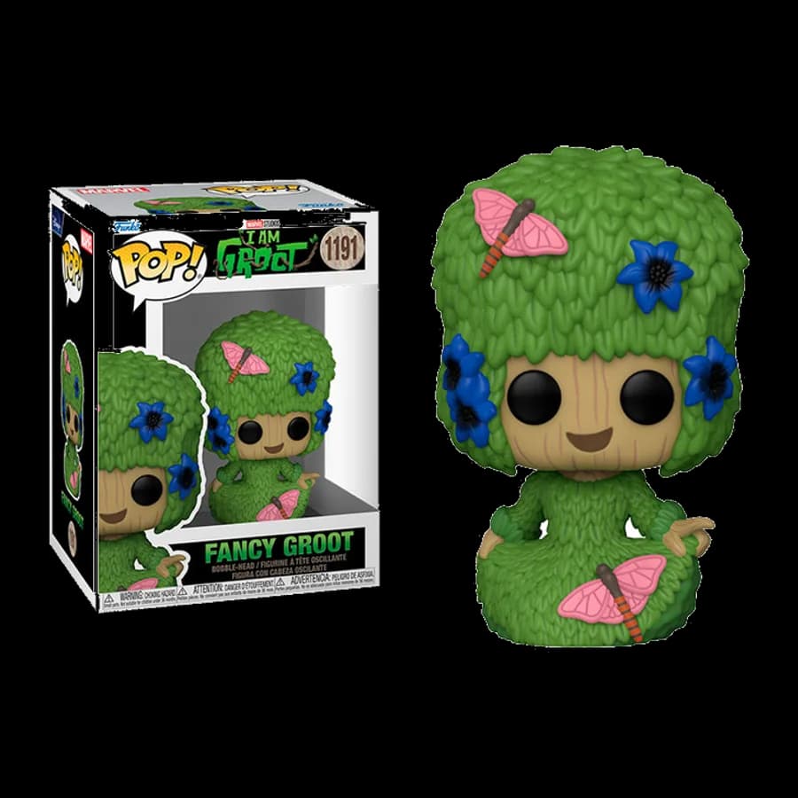 FUNKO POP! MARVEL: I AM GROOT - FANCY GROOT #1191 BOBBLE-HEAD VINYL FIGURE