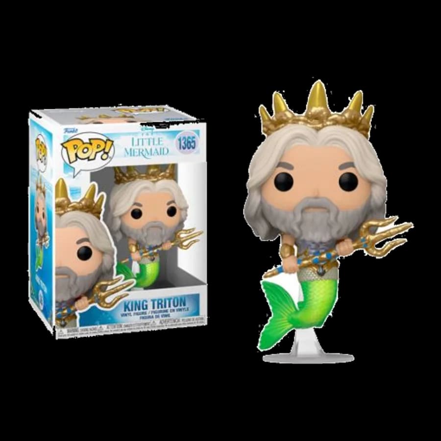 FUNKO POP! DISNEY: THE LITTLE MERMAID - KING TRITON #1365 VINYL FIGURE
