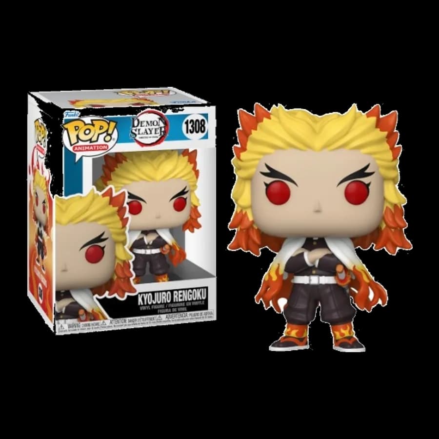 FUNKO POP! ANIMATION: DEMON SLAYER KIMETSU NO YAIBA - KYOJURO RENGOKU #1308 VINYL FIGURE