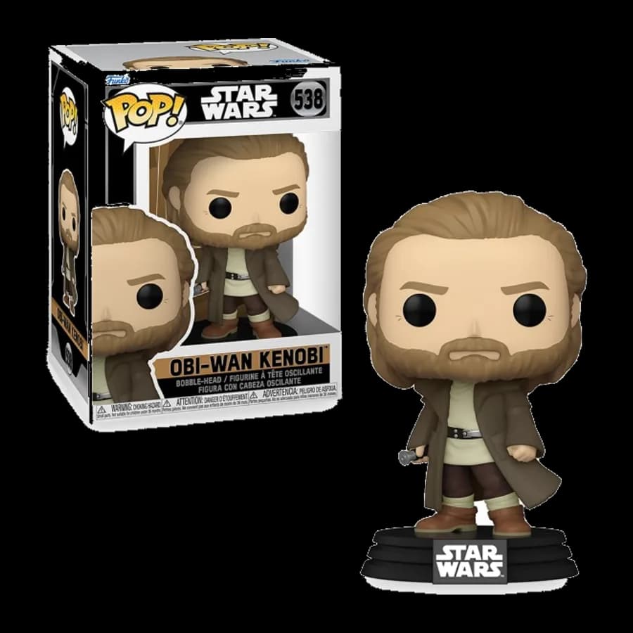 FUNKO POP! DISNEY STAR WARS: OBI-WAN KENOBI #538 BOBBLE-HEAD VINYL FIGURE