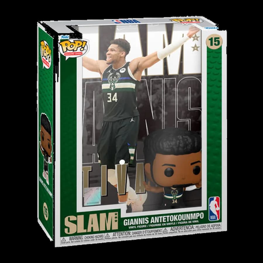 FUNKO POP! MAGAZINE COVERS: SLAM NBA - GIANNIS ANTETOKOUMPO #15 VINYL FIGURE