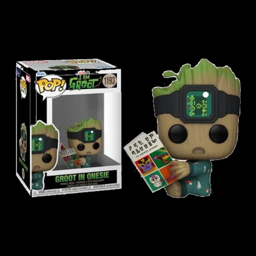 FUNKO POP! MARVEL: I AM GROOT - GROOT IN ONESIE (WITH BOOK) #1193 BOBBLE-HEAD VINYL FIGURE