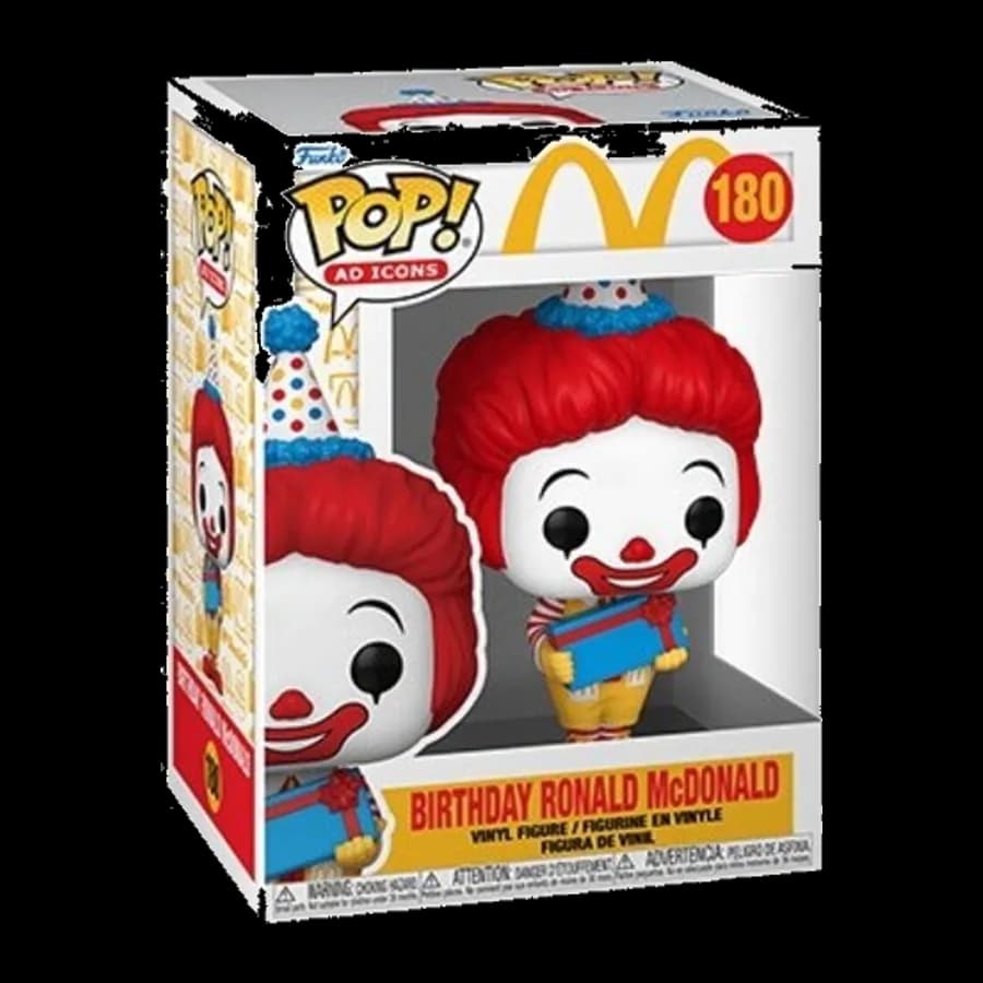 FUNKO POP! AD ICOND: MCDONALDS - BIRTHDAY RONALD MCDONALD #180 VINYL FIGURE