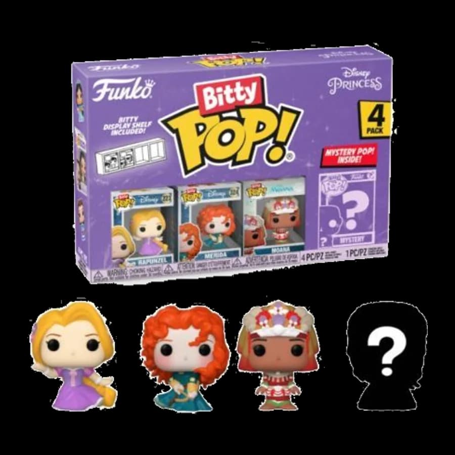 FUNKO BITTY POP! 4-PACK: DISNEY PRINCESS - RAPUNZEL VINYL FIGURES