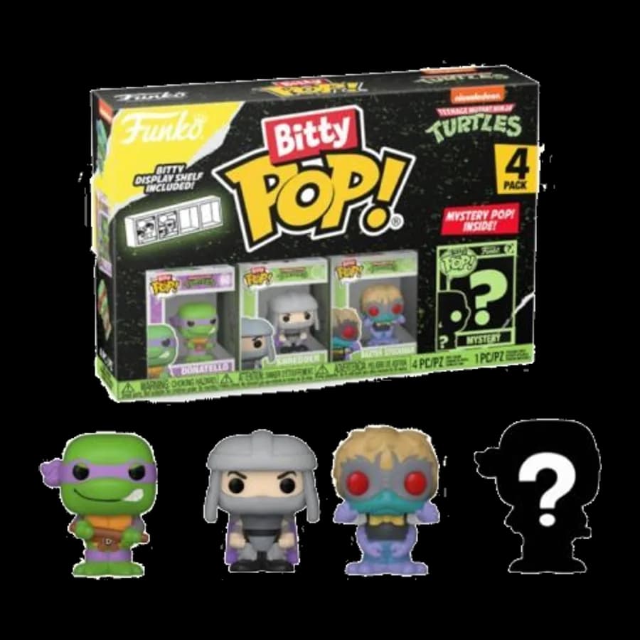 FUNKO BITTY POP! 4-PACK: TEENAGE MUTANT NINJA TURTLES - DONATELLO VINYL FIGURES