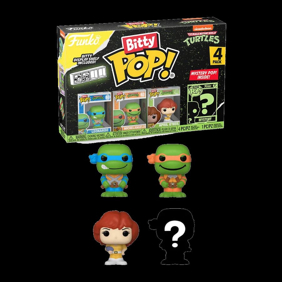 FUNKO BITTY POP! 4-PACK: TEENAGE MUTANT NINJA TURTLES - LEONARDO VINYL FIGURES