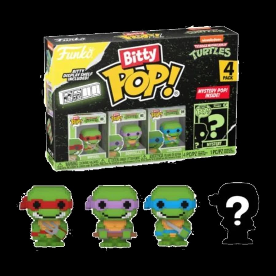 FUNKO BITTY POP! 4-PACK: TEENAGE MUTANT NINJA TURTLES - RAPHAEL VINYL FIGURES