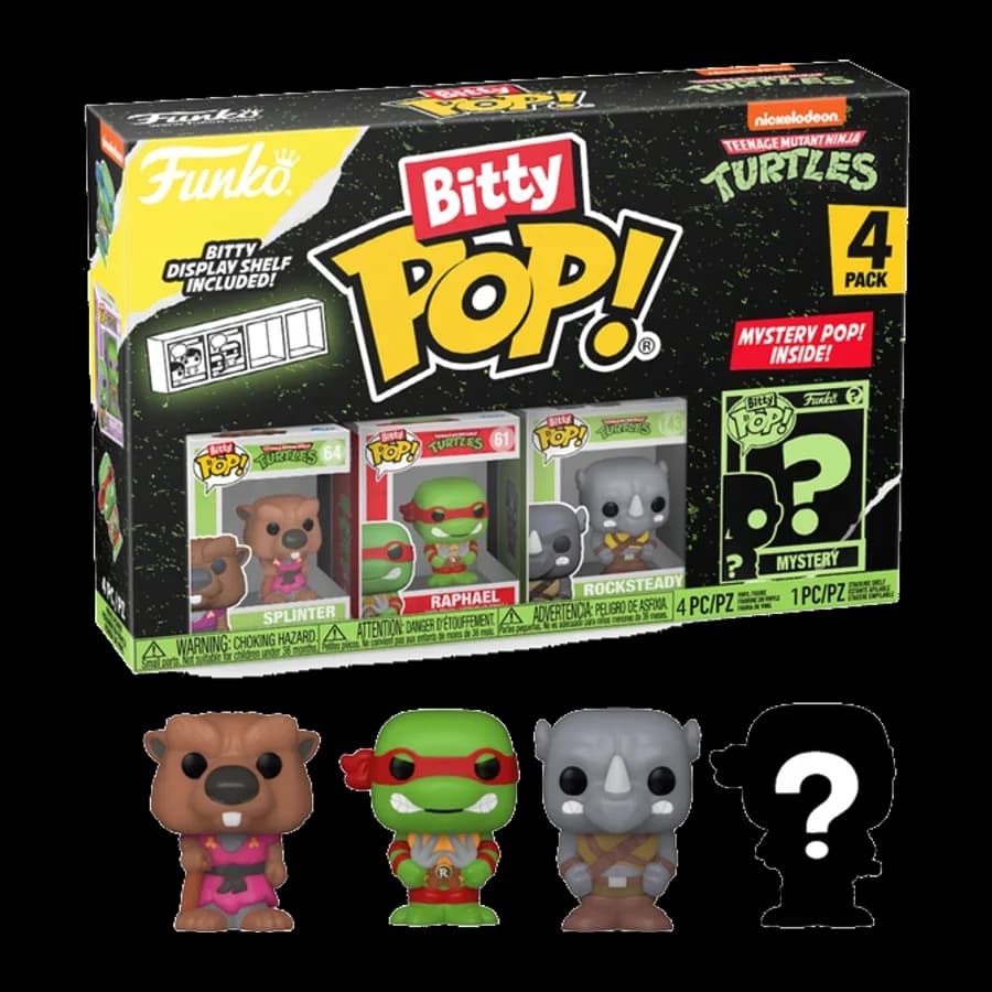 FUNKO BITTY POP! 4-PACK: TEENAGE MUTANT NINJA TURTLES - SPLINTER VINYL FIGURES