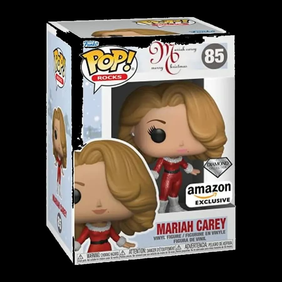 FUNKO POP! ROCKS: MARIAH CAREY CHRISTMAS (Diamond Collection) (Amazon Exclusive) #85 VINYL FIGURE