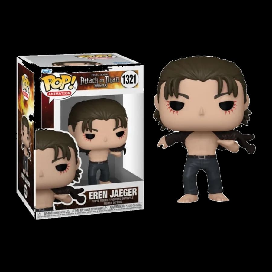 FUNKO POP! ANIMATION: ATTACK ON TITAN - EREN JAEGER #1321 VINYL FIGURE