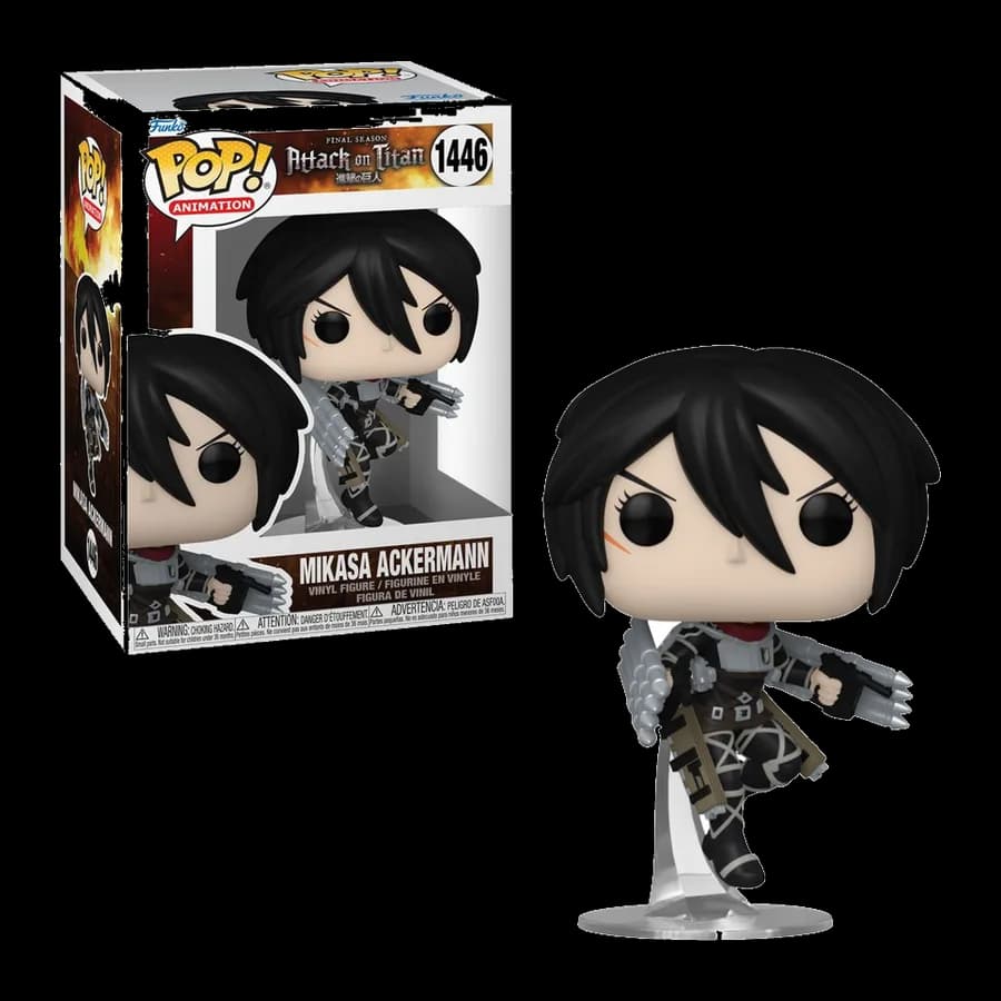 FUNKO POP! ANIMATION: ATTACK ON TITAN - MIKASA ACKERMANN #1446 VINYL FIGURE