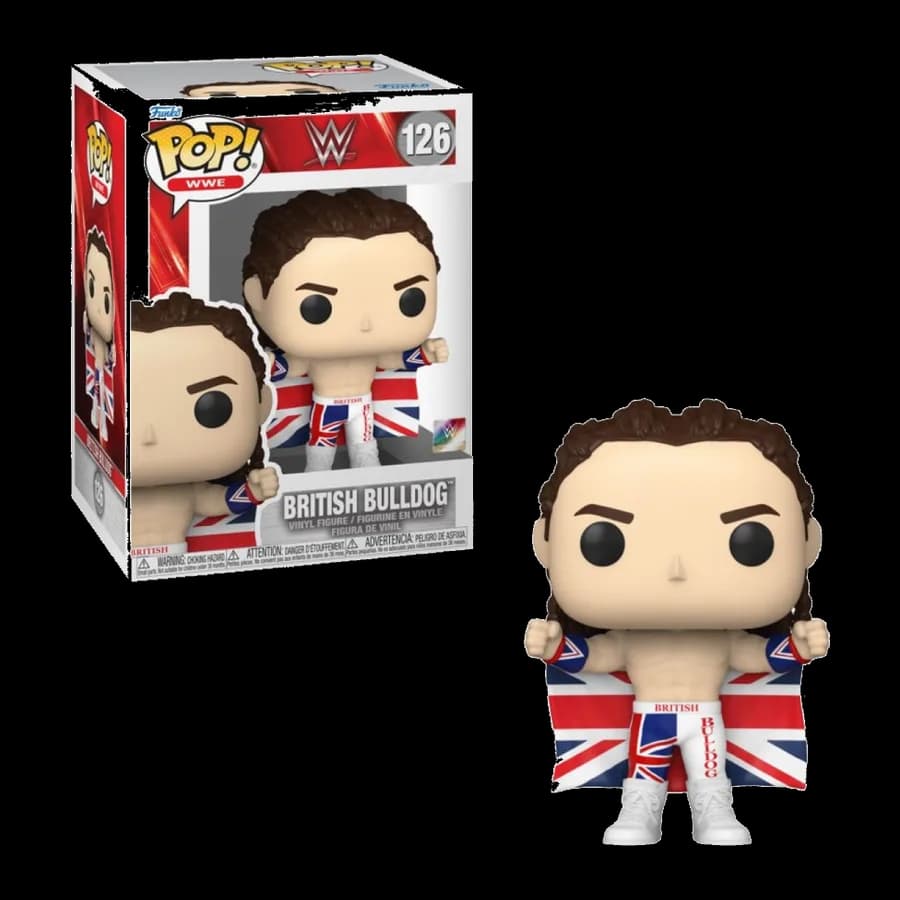 FUNKO POP! WWE - BRITISH BULLDOG #126 VINYL FIGURE
