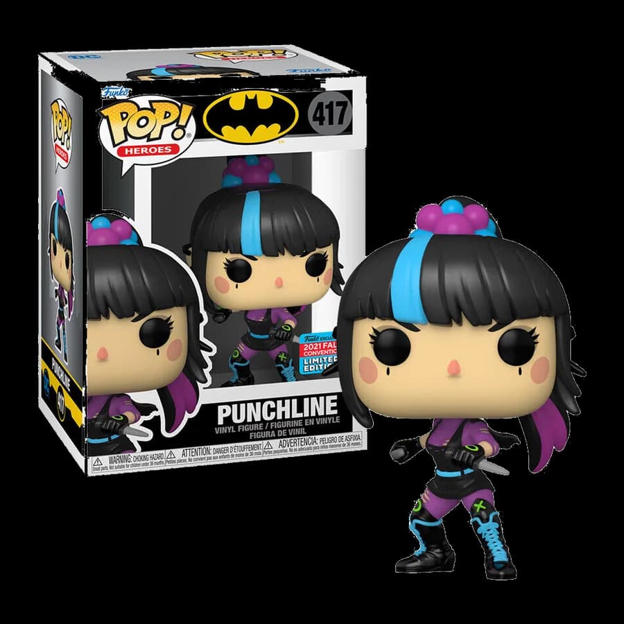 FUNKO POP! HEROES: BATMAN - PUNCHLINE (Convention Limited Edition) #417 VINYL FIGURE