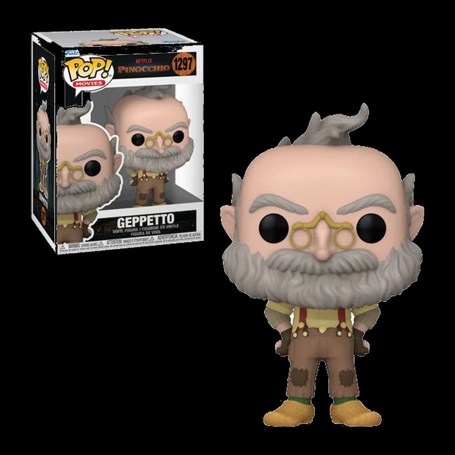 FUNKO POP! MOVIES: PINOCCHIO (NETFLIX) - GEPPETO #1297 VINYL FIGURE