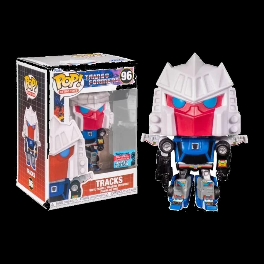 FUNKO POP! RETRO TOYS: TRANSFORMERS - TRACKS (Convention Special Edition) #96 VINYL FIGURE