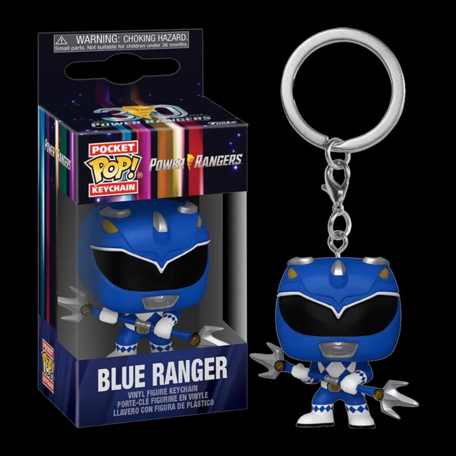 FUNKO POCKET POP! POWER RANGERS - BLUE RANGER VINYL FIGURE KEYCHAIN