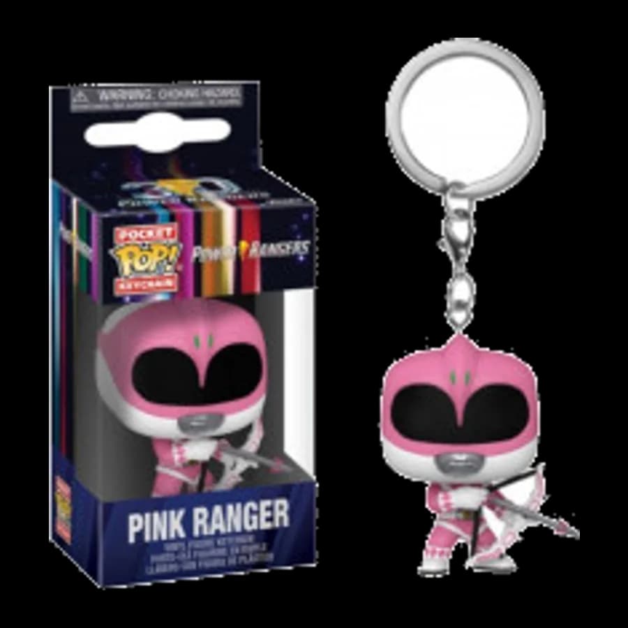 FUNKO POCKET POP! POWER RANGERS - PINK RANGER VINYL FIGURE KEYCHAIN