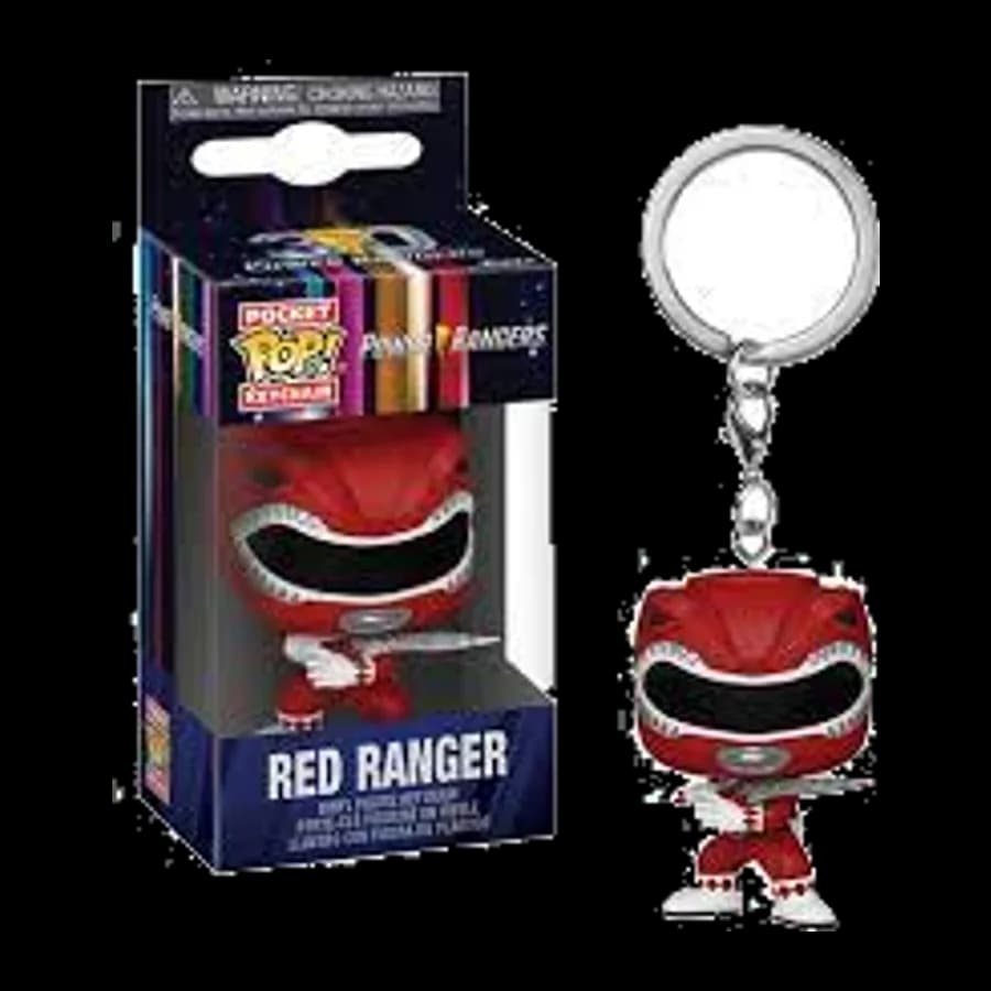 FUNKO POCKET POP! POWER RANGERS - RED RANGER VINYL FIGURE KEYCHAIN