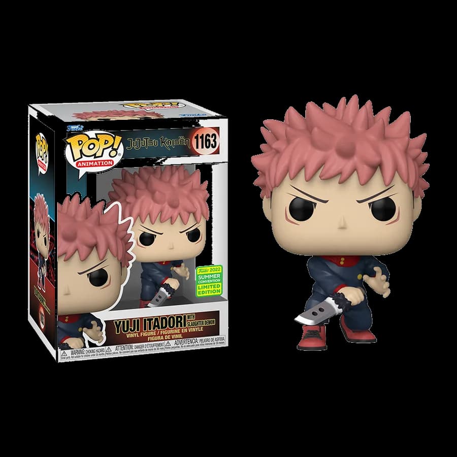 FUNKO POP! ANIMATION: JUJUTSU KAISEN - ITADORI WITH SLAUGHTER DEMON (Metallic) (Convention Special Edition) #1163 VINYL FIGURE