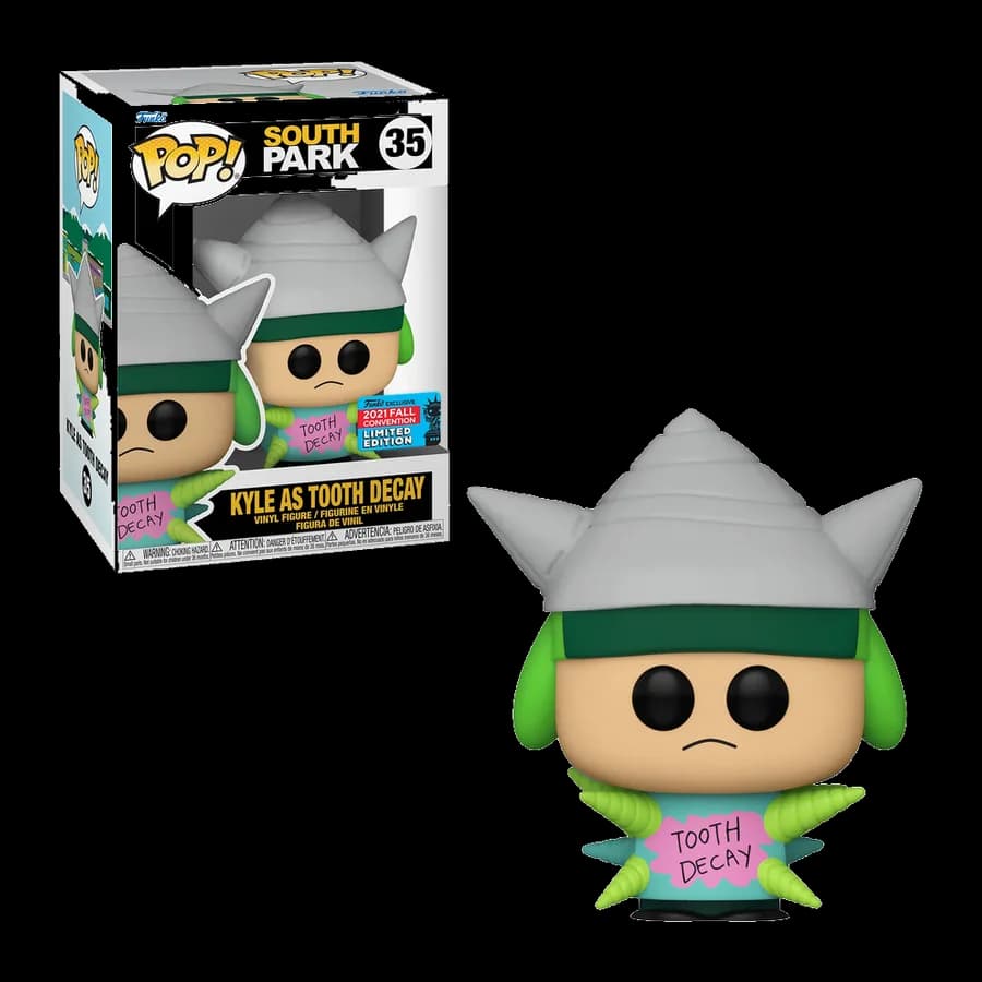 FUNKO POP! ANIMATION: SOUTH PARK - KYLE AS TOOTH DECAY (2021 Fall Convention Special Edition) #35 VINYL FIGURE