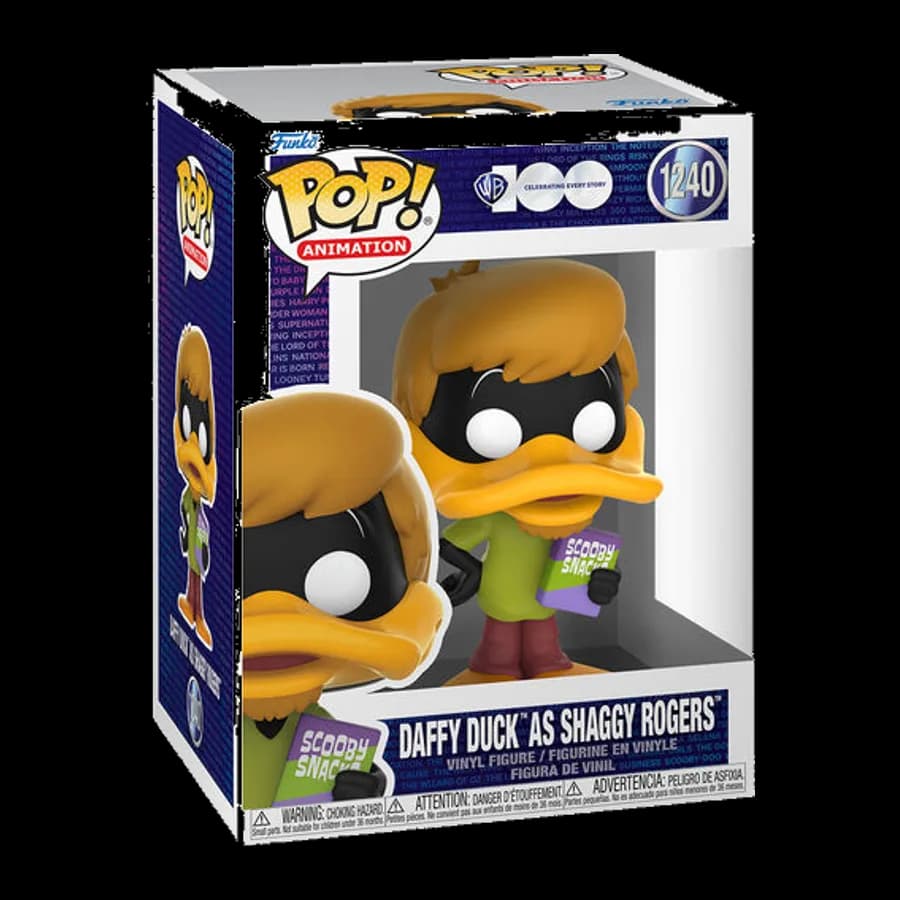 FUNKO POP! ANIMATION: WARNER BROS 100th - DAFFY DUCK AS SHAGGY ROGERS #1240 VINYL FIGURE