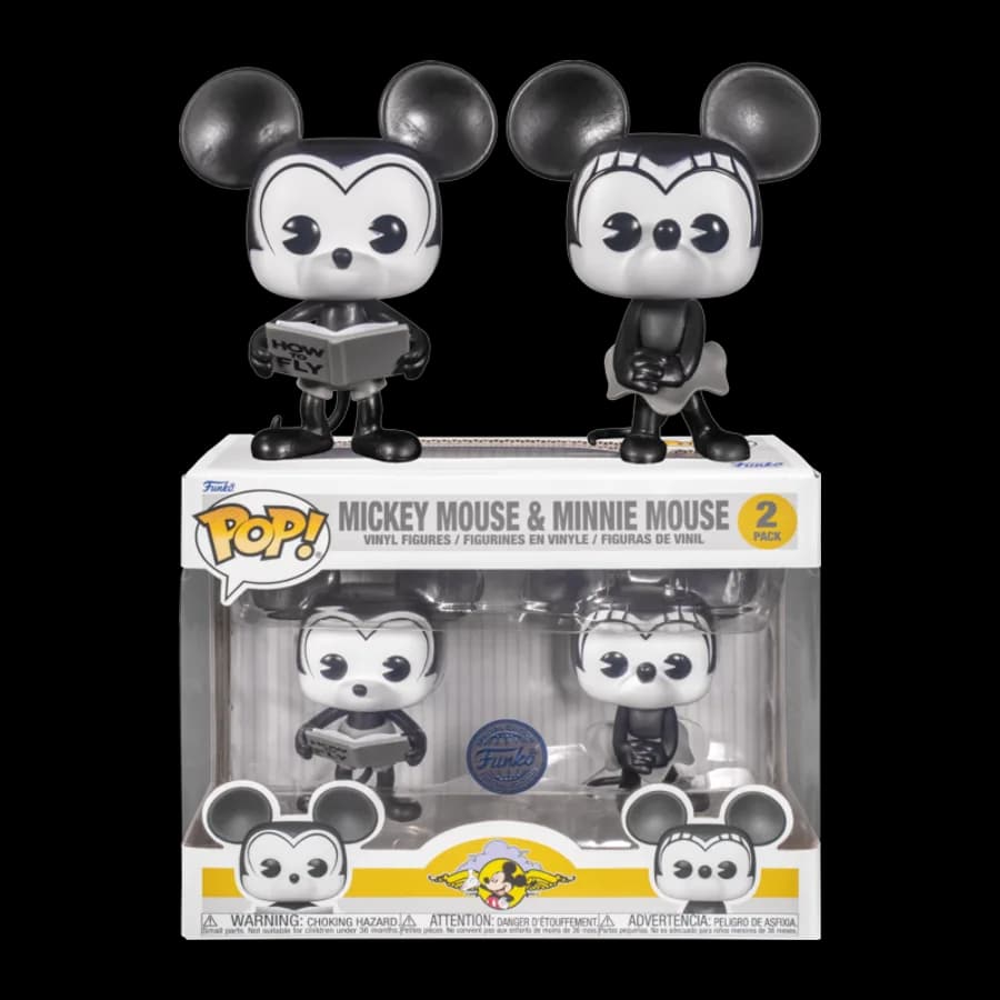 FUNKO POP! 2-PACK: DISNEY - PLANE CRAZY MICKEY & MINNIE MOUSE (Special Edition) VINYL FIGURE