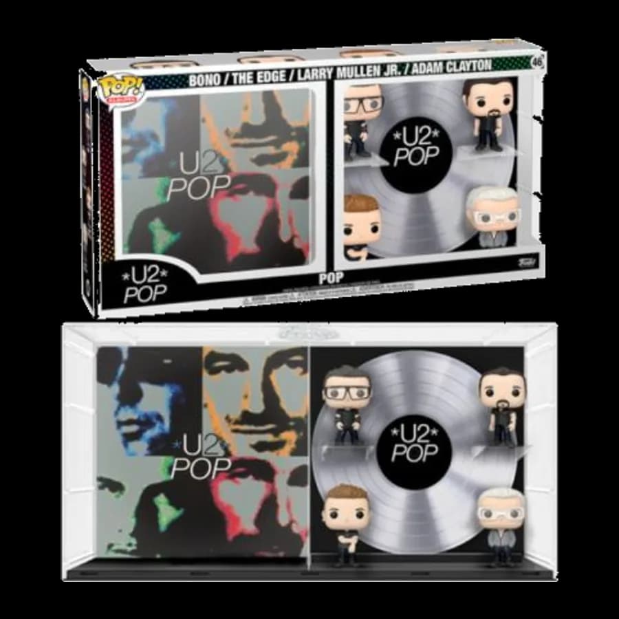 FUNKO POP! ALBUMS DELUXE: U2 POP - BONO / THE EDGE - LARRY MULLEN JR. / ADAM CLAYTON #46 VINYL FIGURE