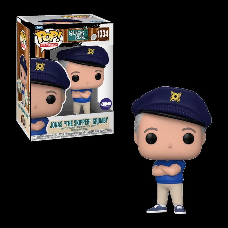 FUNKO POP! TELEVISION: GILLIGAN'S ISLAND - JONAS ''THE SKIPPER'' GRUMBY #1334 VINYL FIGURE