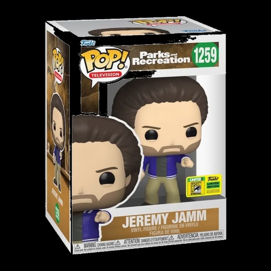FUNKO POP! TELEVISION: PARKS AND RECREATION - JEREMY JAMM (2022 Summer Convention Limited Edition) #1259 VINYL FIGURE