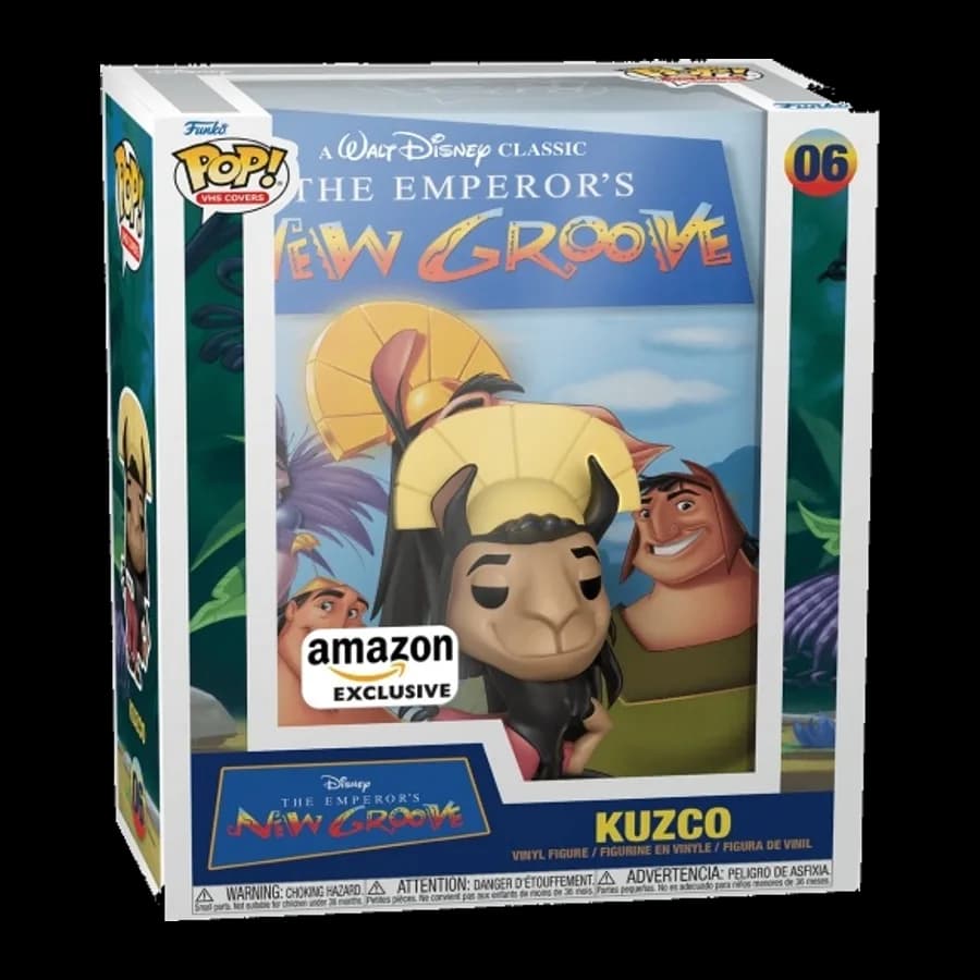 FUNKO POP! VHS COVERS: DISNEY - THE EMPEROR'S NEW GROOVE - KUZCO (Amazon Exclusive) #06 VINYL FIGURE