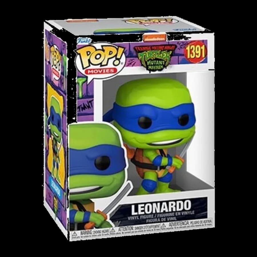 FUNKO POP! MOVIES: TEENAGE MUTANT NINJA TURTLES MUTANT MAYHEM - LEONARDO #1391 VINYL FIGURE