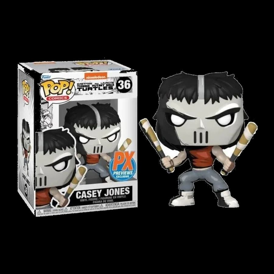 FUNKO POP! COMICS: TEENAGE MUTANT NINJA TURTLES - CASEY JONES (PX Previews Exclusive) #36 VINYL FIGURE