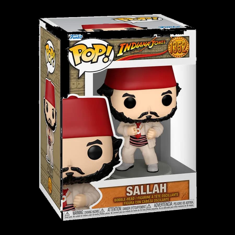 FUNKO POP! MOVIES: INDIANA JONES - SALLAH #1352 VINYL FIGURE