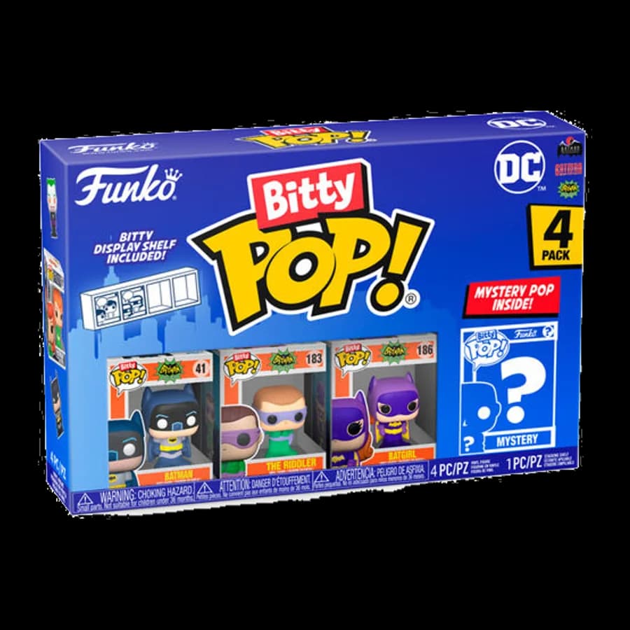 FUNKO BITTY POP! 4-PACK: DC - BATMAN ADAM WEST VINYL FIGURES