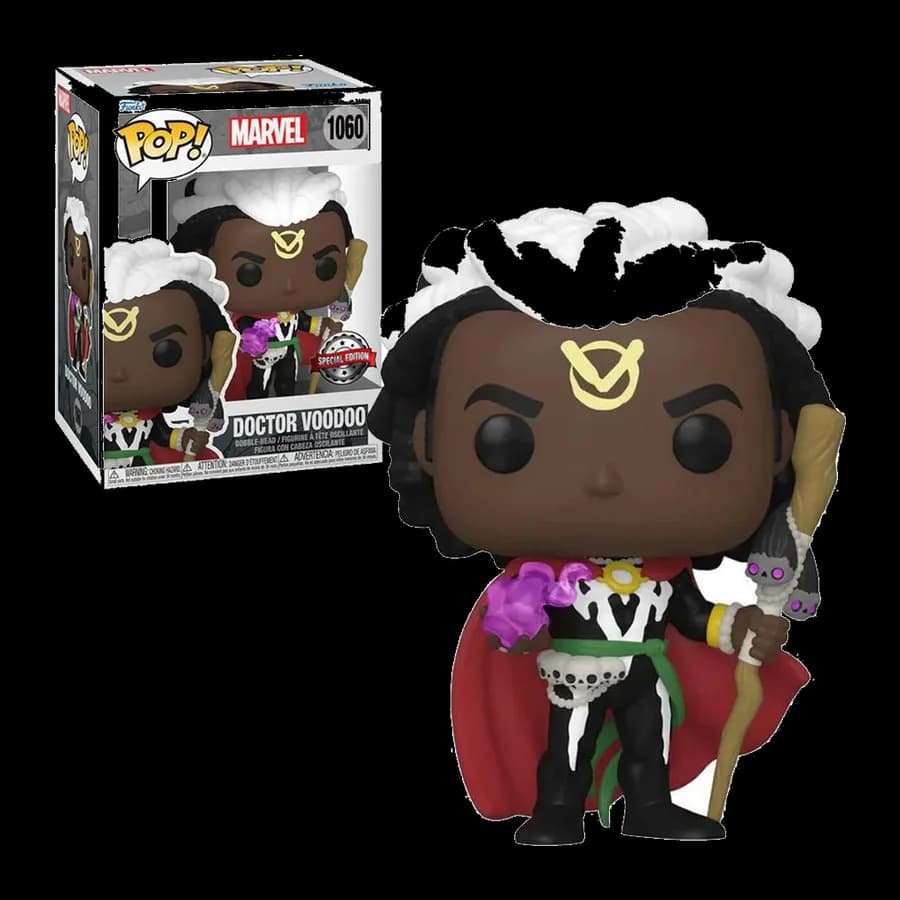 FUNKO POP! MARVEL - DOCTOR VOODOO (Special Edition) #1060 BOBBLE-HEAD VINYL FIGURE